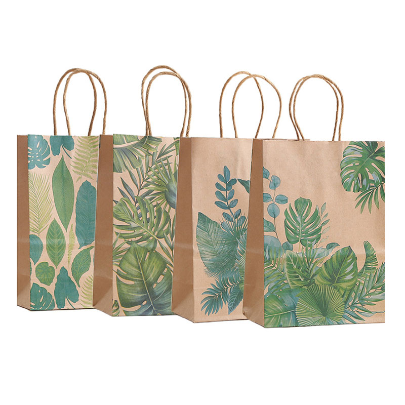 Wedding Supply Shops - 12/24 Stuks Kraftpapier Bos Groen Blad