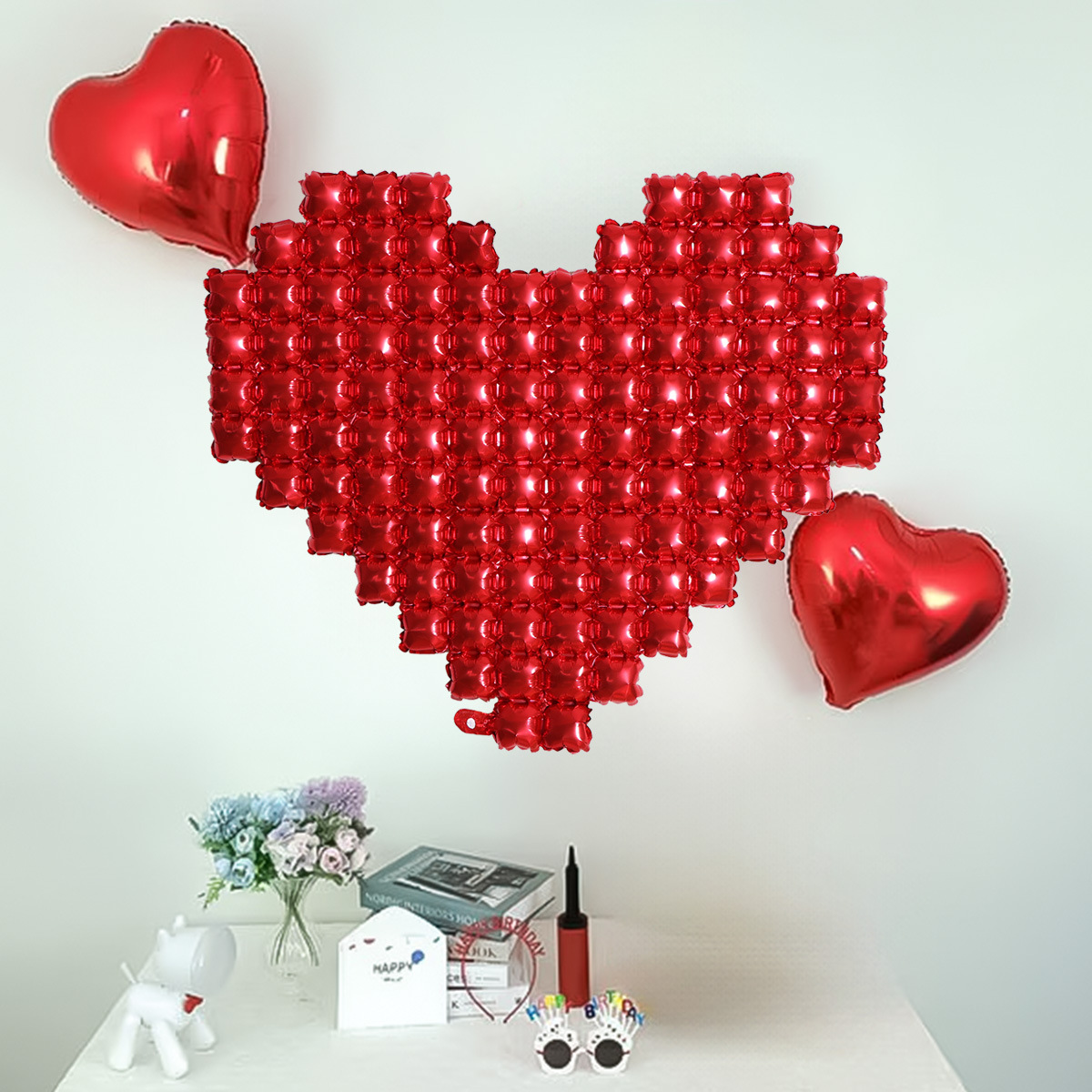 Grote rode hart folie liefde b - Wedding Supply Shops recensie en prijs