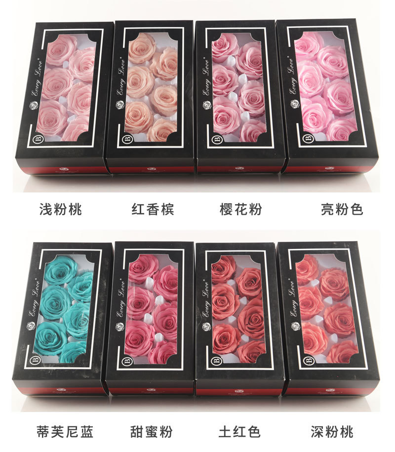 6 stuks eeuwige rozenbloemhoof - Wedding Supply In Bulk recensie en prijs