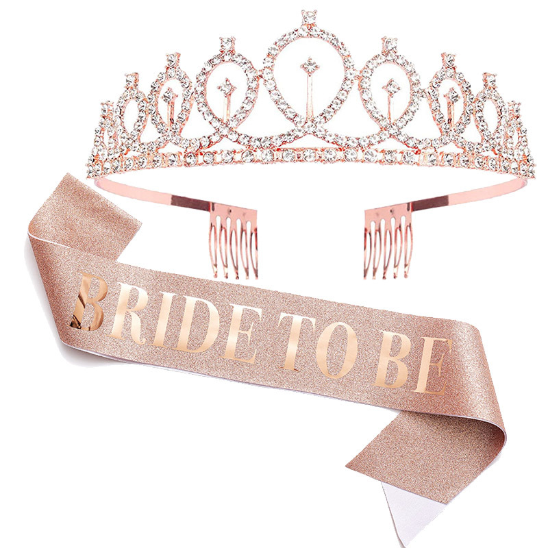 1 set Rose Gold Bruid als Sati - Bride Tribe Sash recensie en prijs