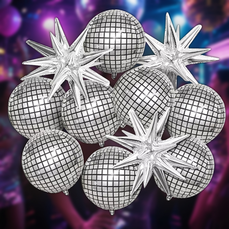 8 stuks zilveren disco-explosi - Supply Wedding Venue recensie en prijs